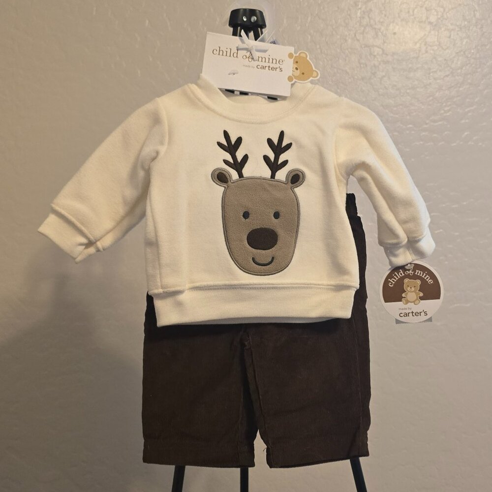Carter's Newborn 2 Piece Pants Sweater Set